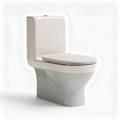 Toilette compacte en céramique avec abattant en mousse 75 x 40 x 70cm