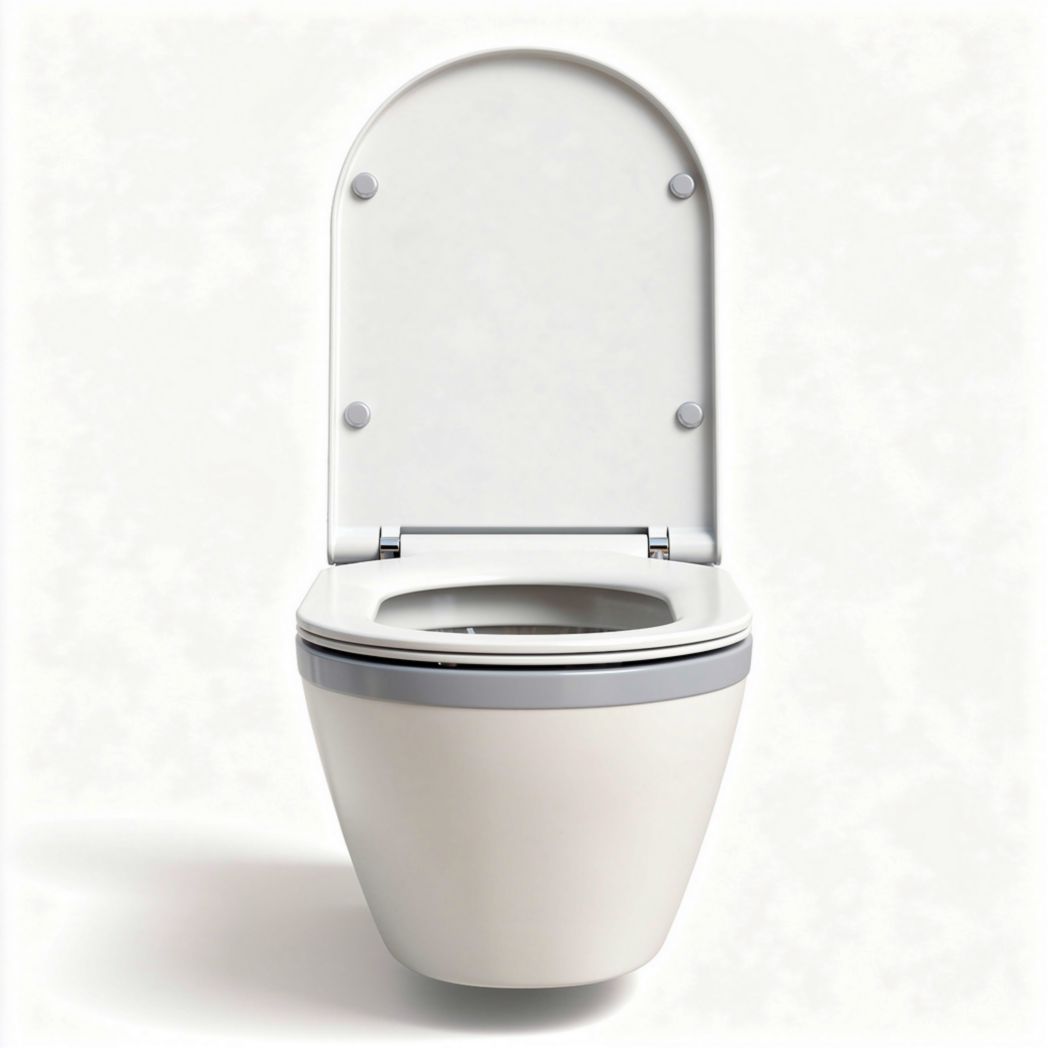 Toilettes suspendues en céramique blanche dimensions 75 x 40 x 40cm
